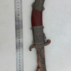 خنجر تیغه فولادی طول خنجر با غلاف ۳۳ سانت طرح قدیم