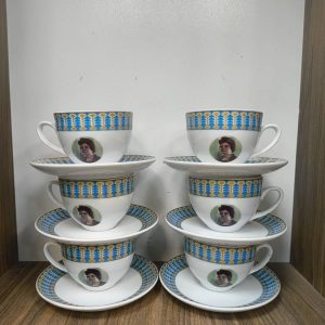 فنجان و نعلبکی چایخوری بانو ثریا کم یاب و کلکسیونی